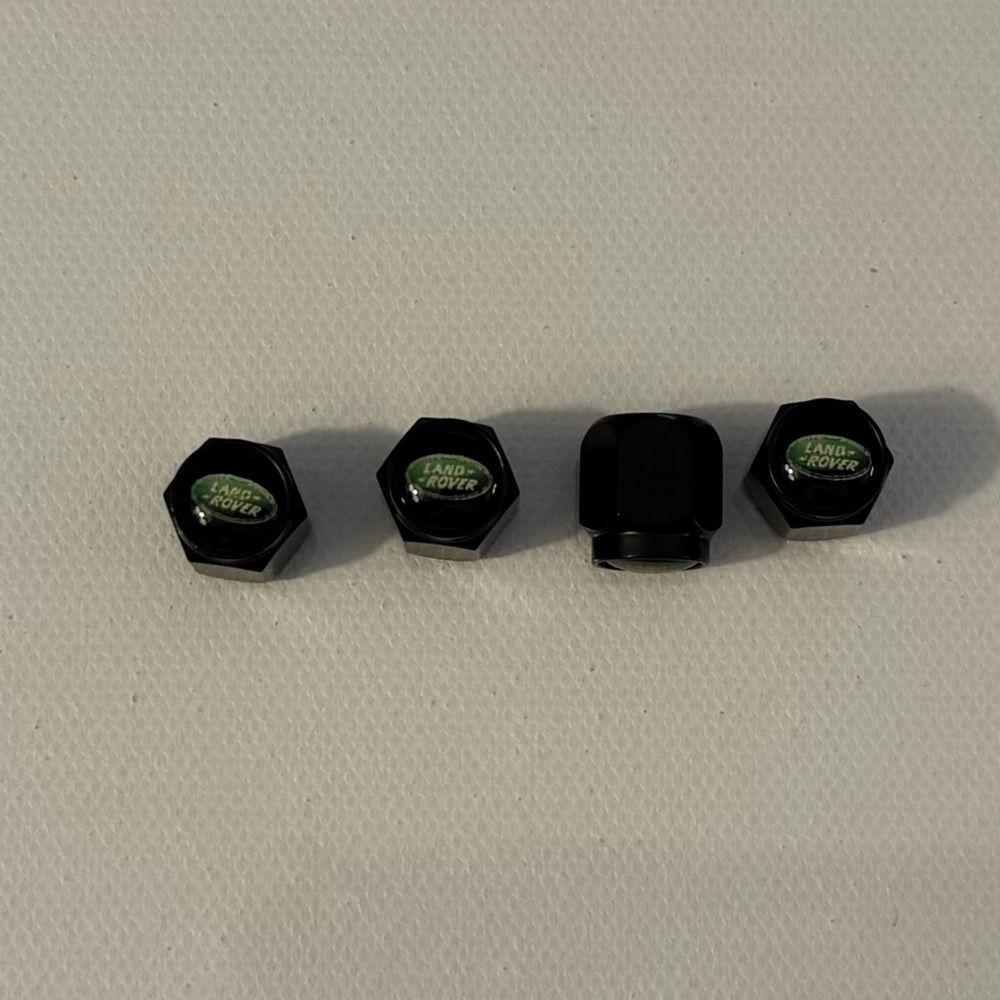 Land Rover Valve Stem Caps in Black Set of 4 NWT